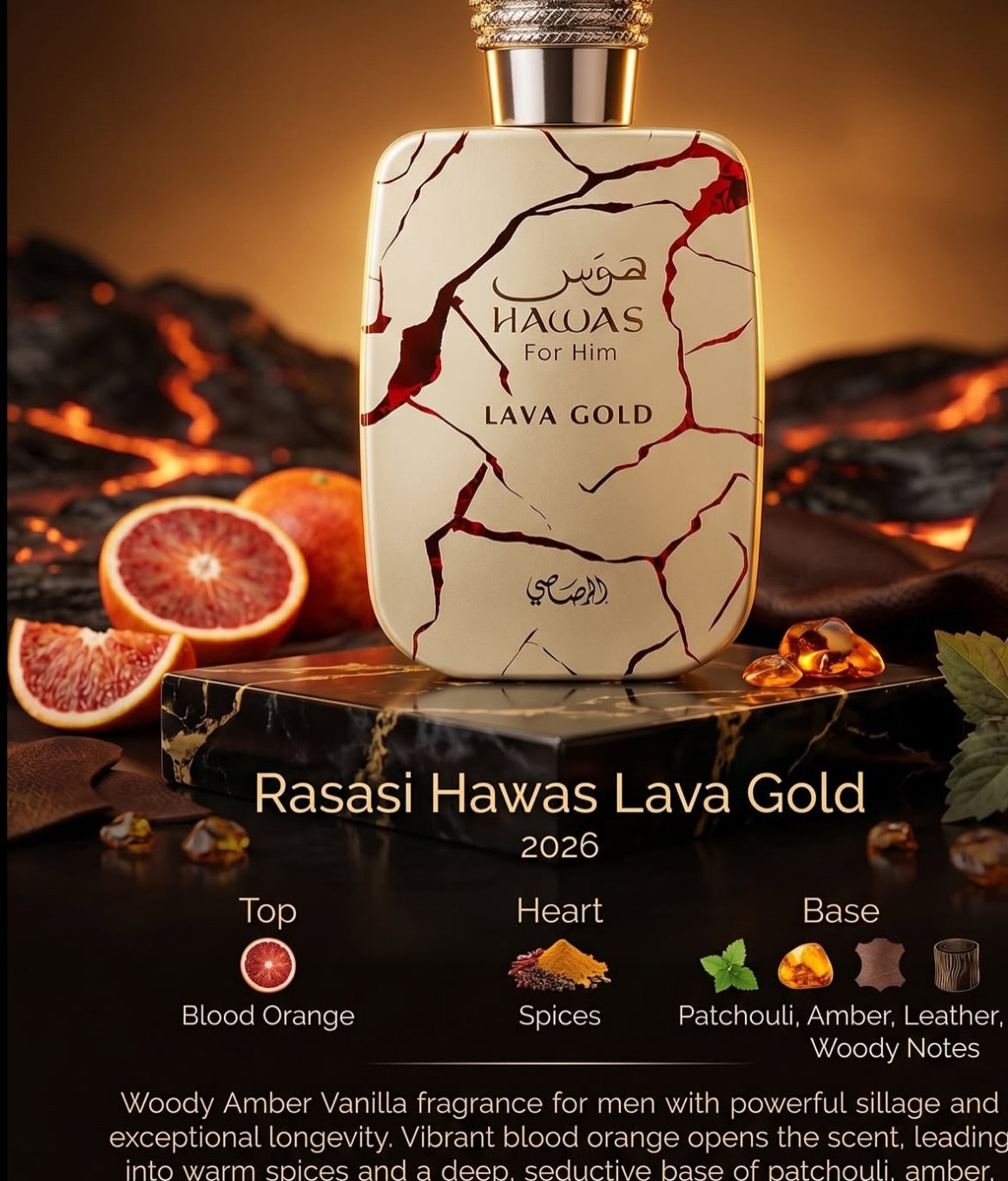 Hawas Lava Gold 100 ML EDP