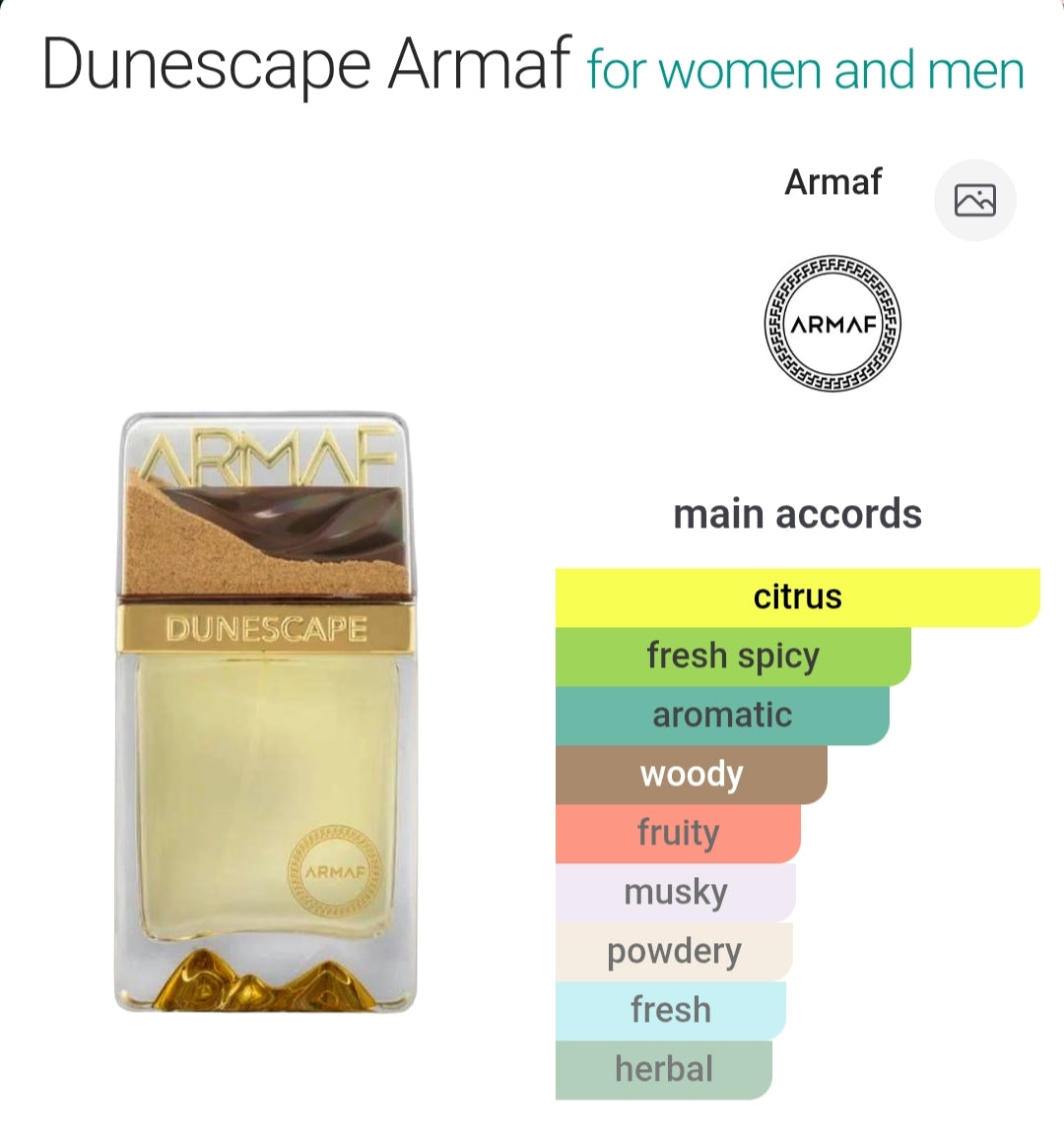 Dunescape Eau de Parfum 100ML By Armaf