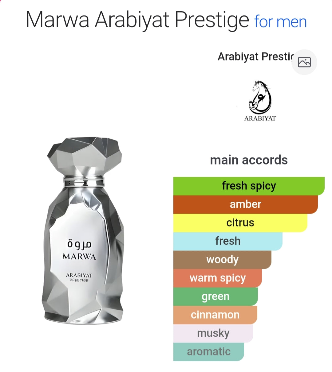 Marwa 100 ML EDP By Arabiyat Prestige