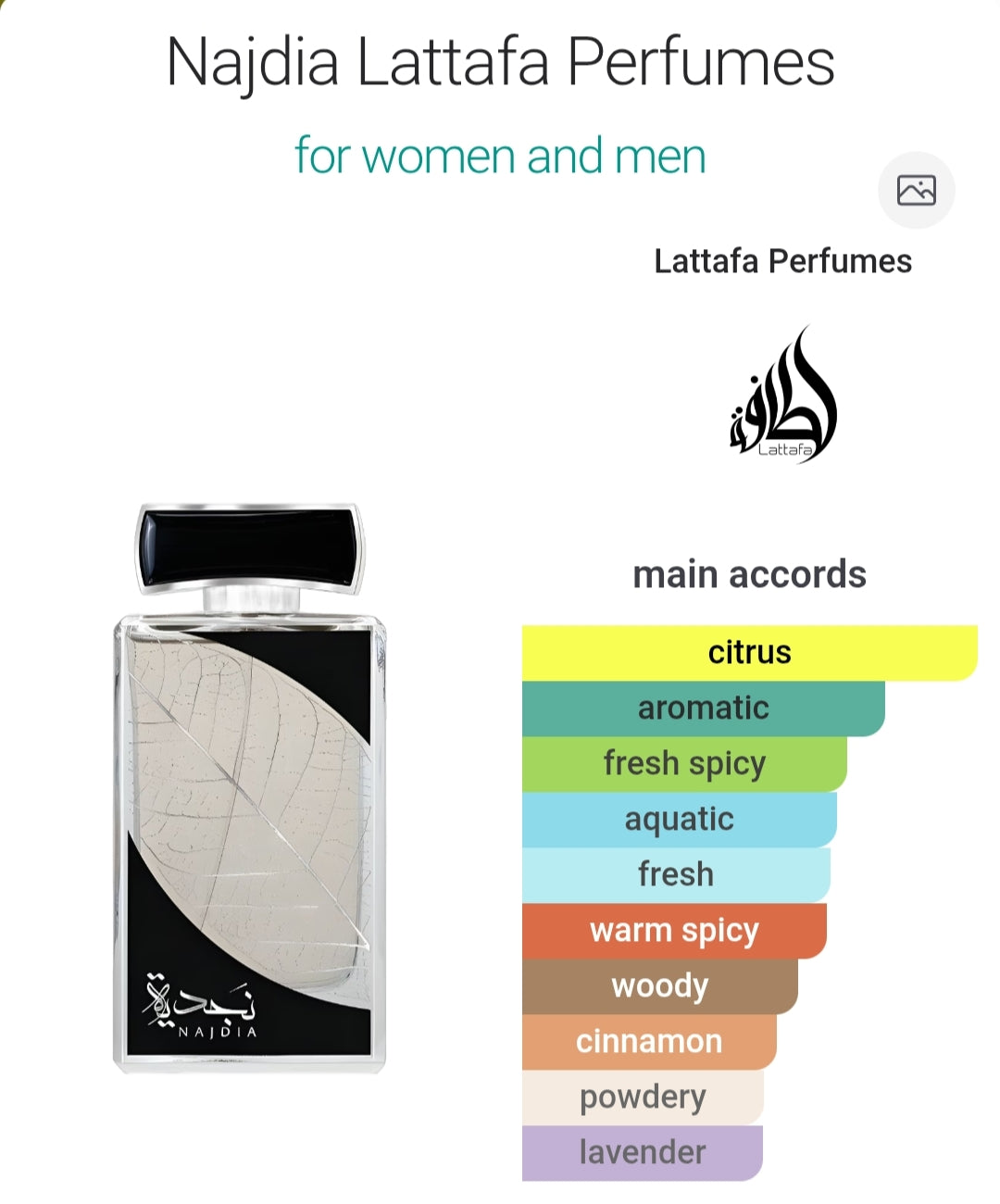 Lattafa Najdia for Men - Eau De Parfum - 100 ML EDP