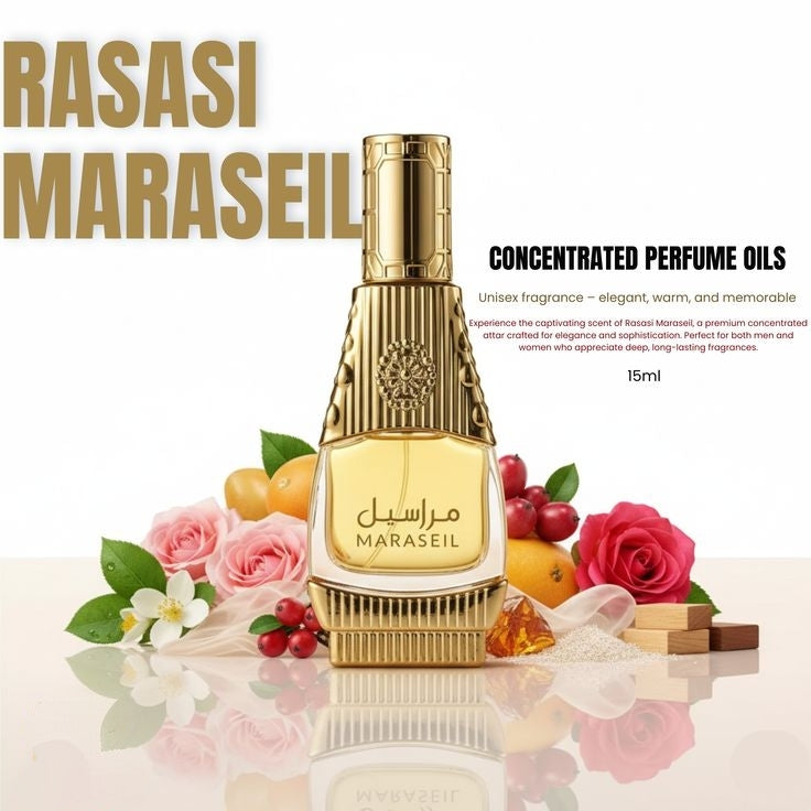 Rasasi Maraseil Attar For Men & Women – 15ml | Long-Lasting Premium Fragrance