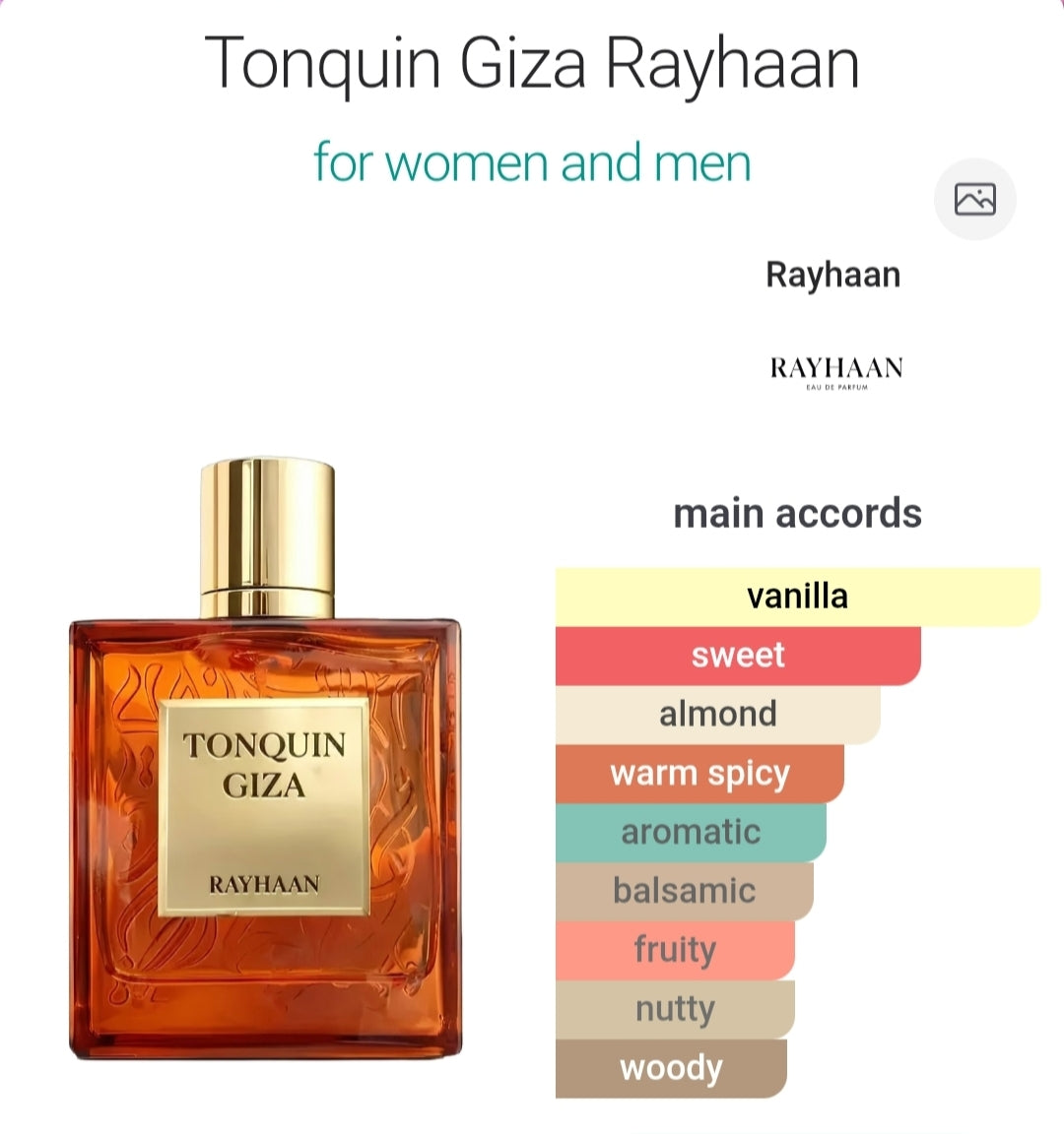 Rayhaan Tonquin Giza Perfume 100 ML EDP