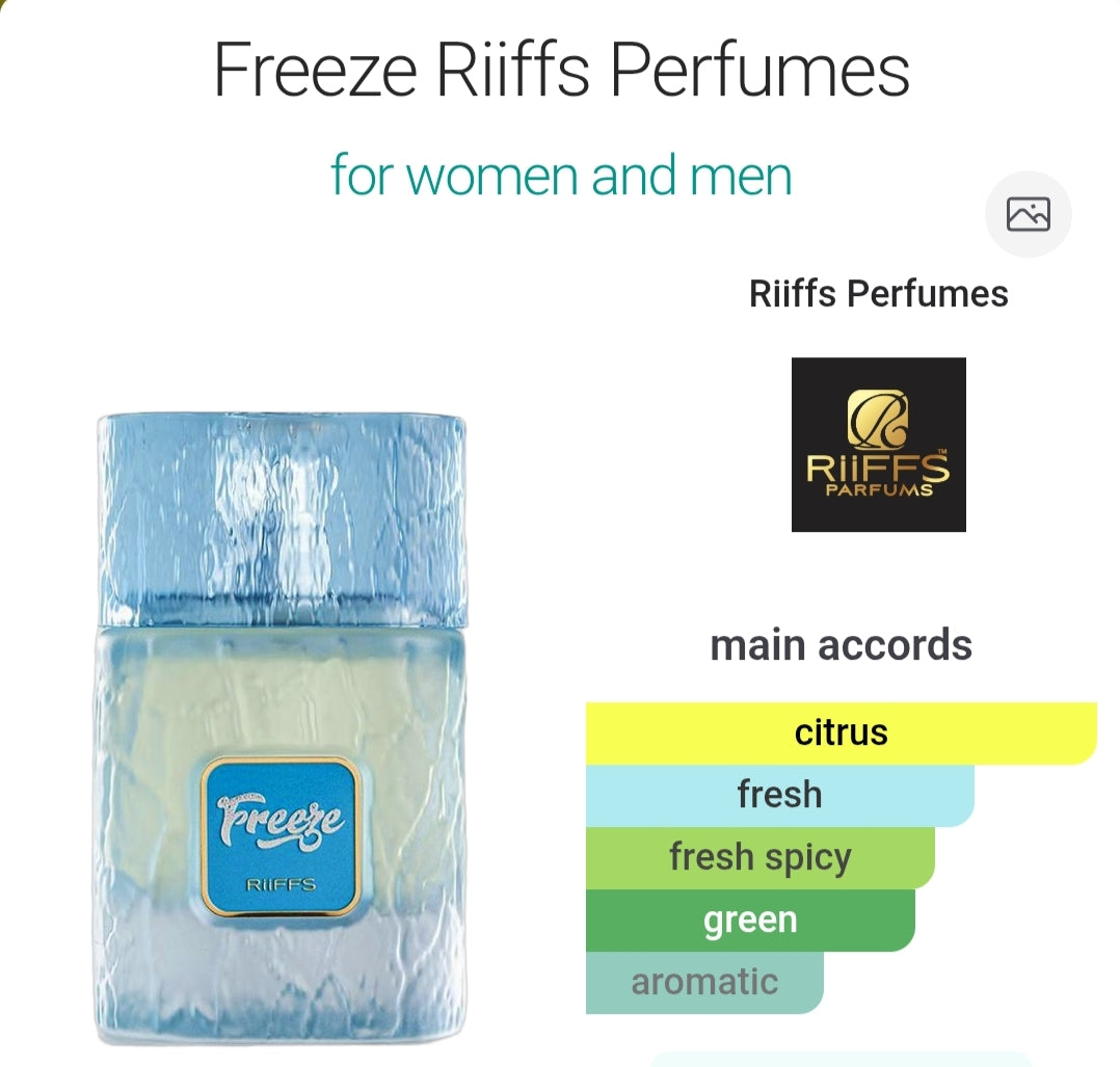Freeze by Riiffs - Refreshing Perfume Extract - 100 ML