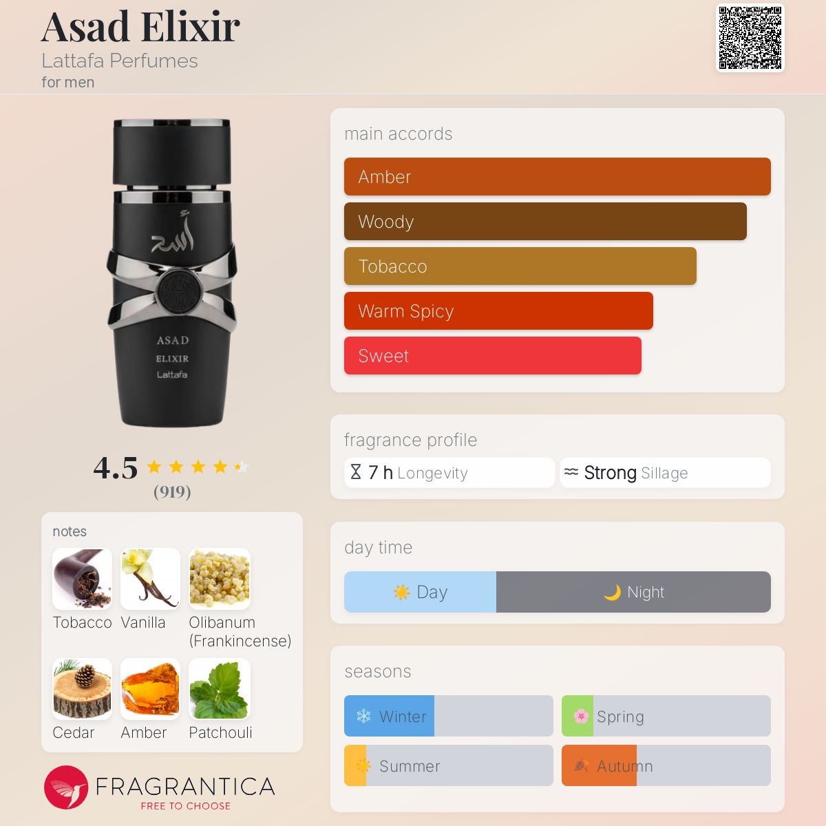 Lattafa Asad Elixir 100 ML EDP