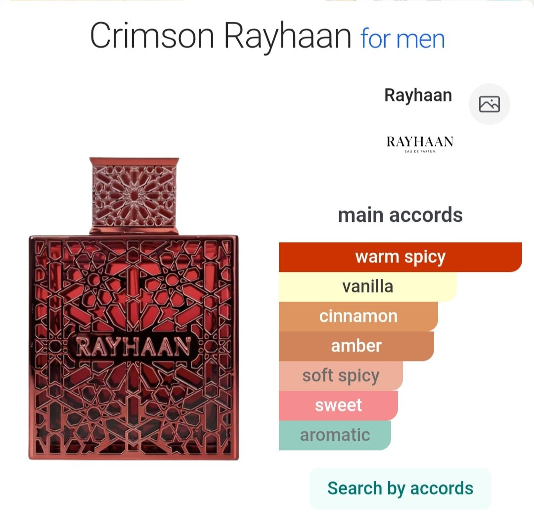Rayhaan Crimson 100 ML EDP