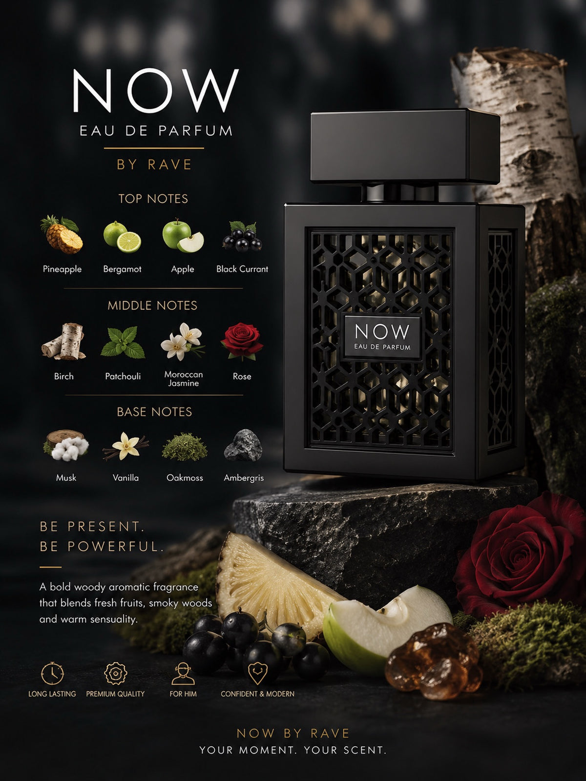 Rave Now Men 100 ML EDP By Lattafa