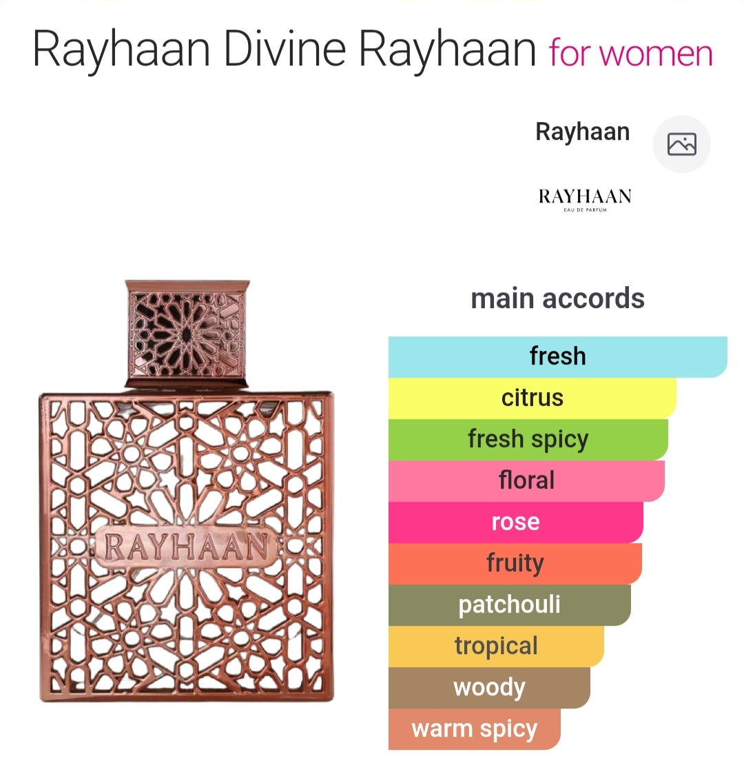 Rayhaan Divine 100 ML EDP for Women