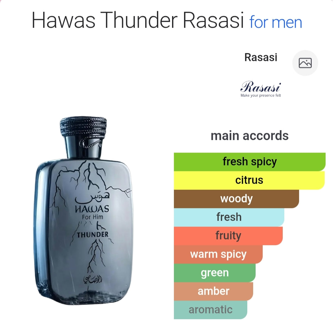 Hawas Thunder 100 ML EDP