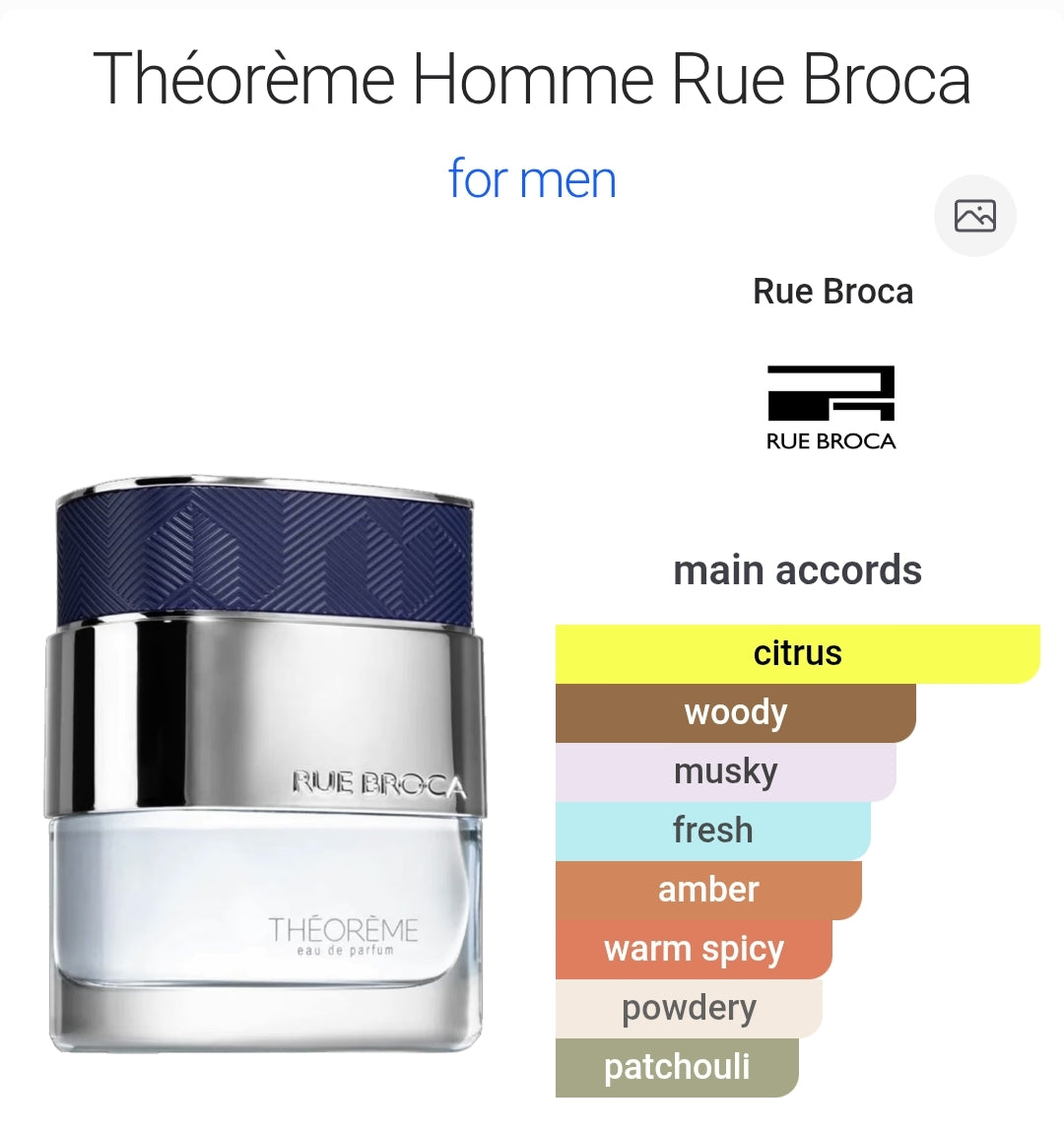 Rue Broca Theoreme Homme for Men