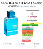 Al Haramain Amber Oud Aqua Dubai 100ML Extrait de parfum For Unisex