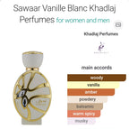 Sawaar Vanille Blanc 100 ML EDP By Khadlaj