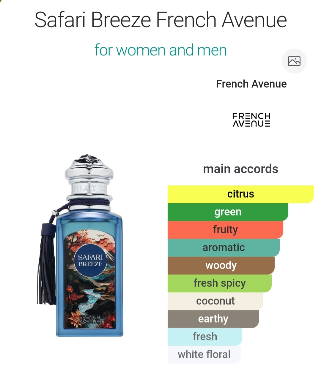 Safari Breeze Perfume Extract 100ml - French Avenue