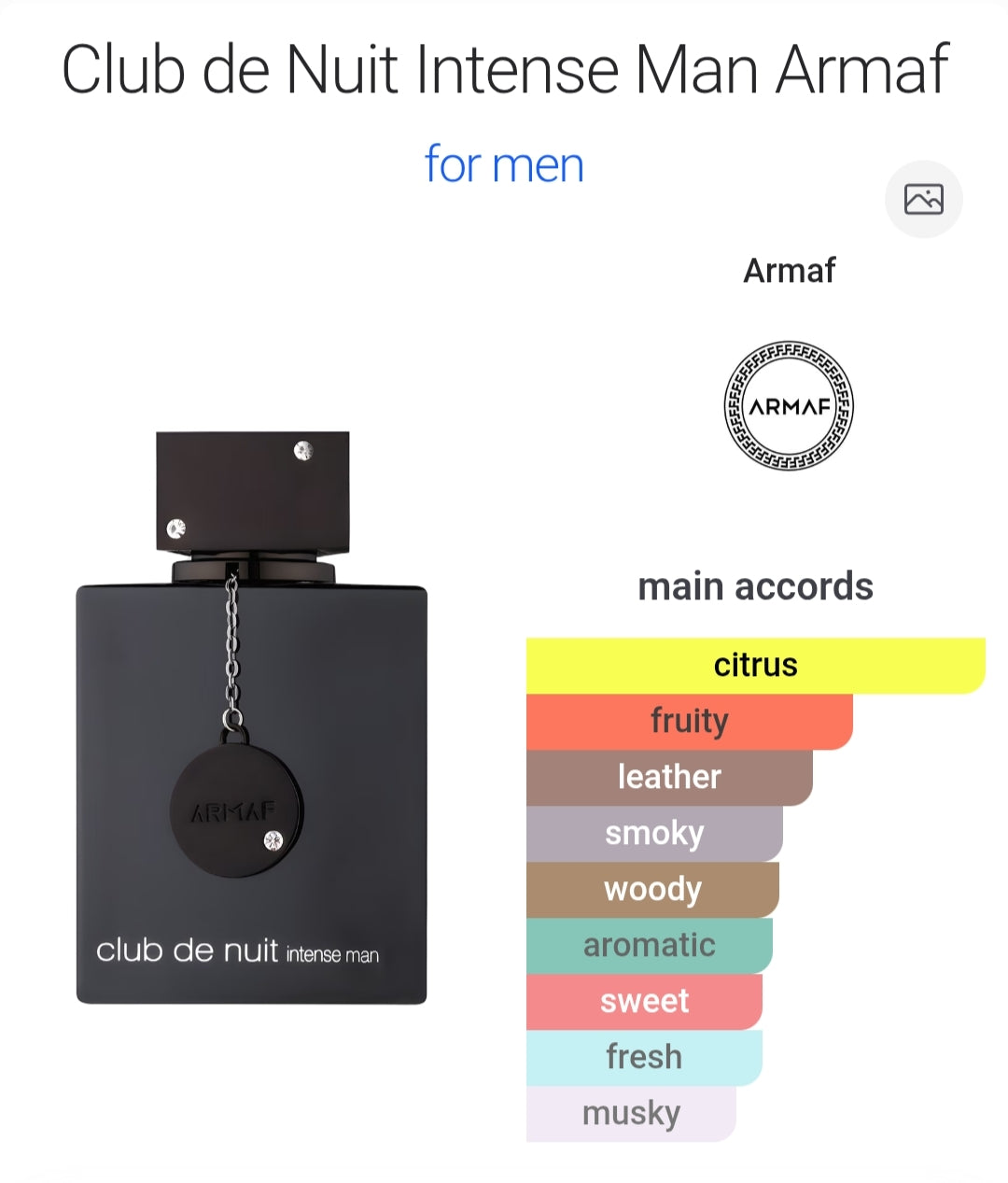 Armaf Club de Nuit Intense Man 105 ML (CDNIM)