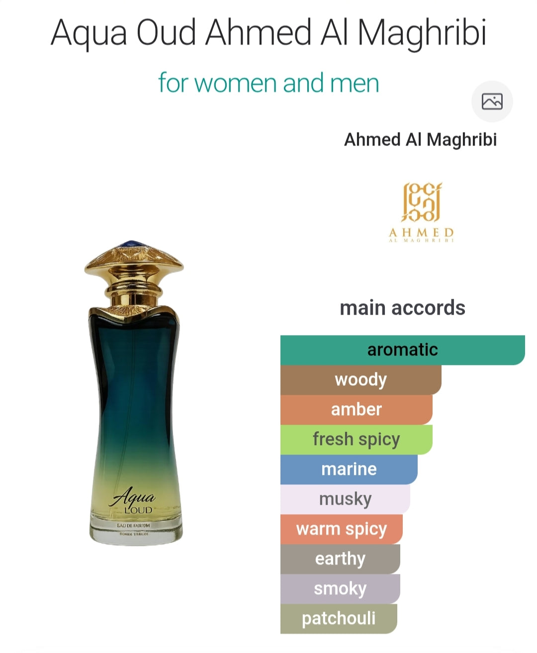 Aqua Oud 90 ML Eau De Perfume for men | Ahmed Al Maghribi