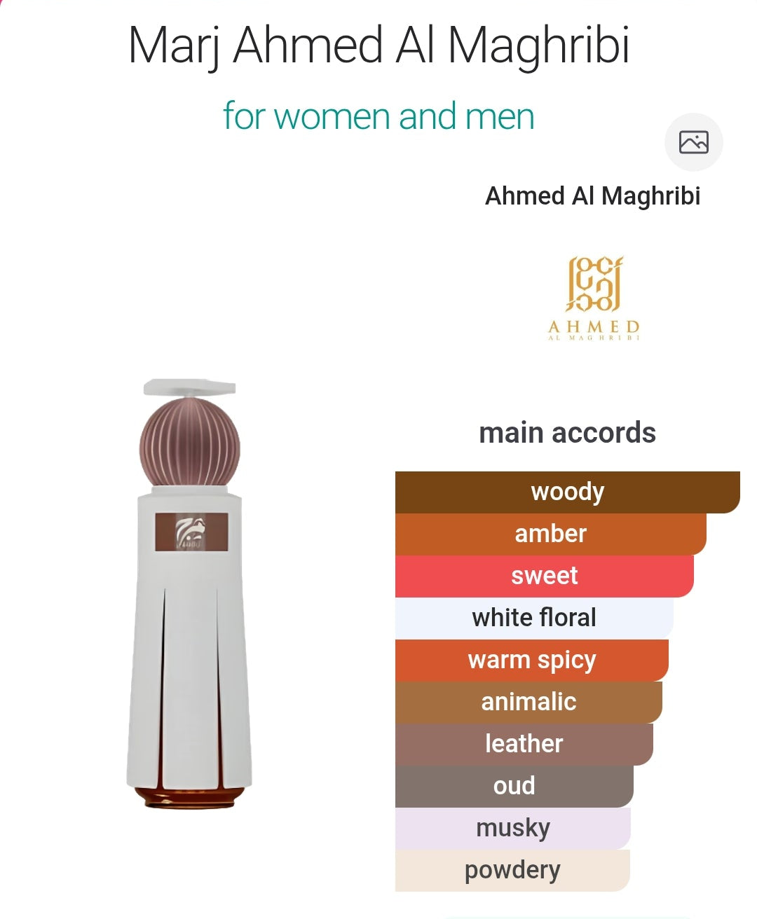 Marj 60 ML Eau de parfum By Ahmed Al Maghribi