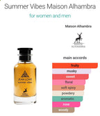 Jean Lowe Summer Vibes 100 ML EDP By Maison Alhambra