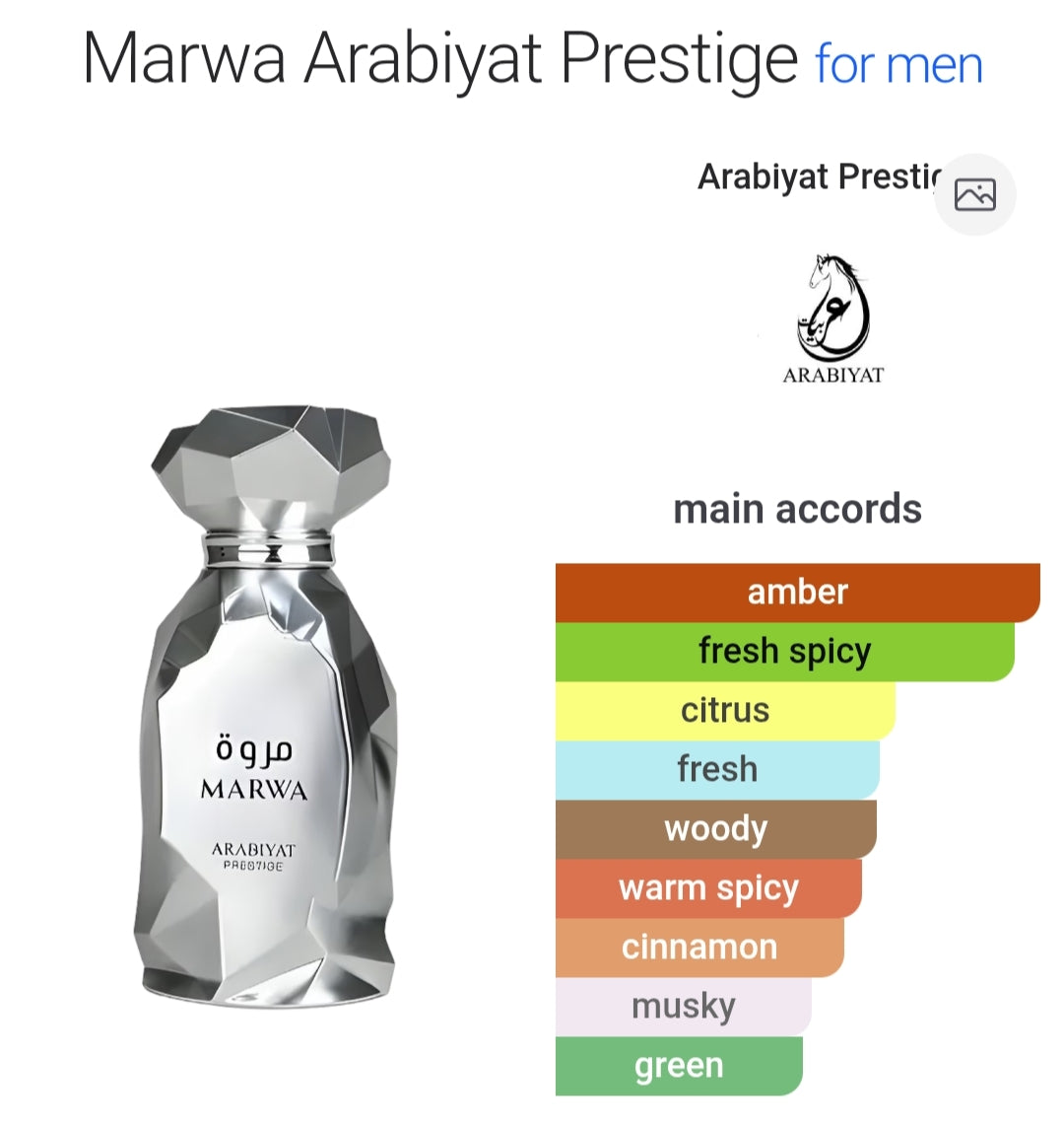 Marwa 100 ML EDP  Arabiyat Prestige (Tester Unit)