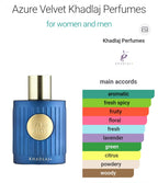 Azure Velvet 100 ML EDP By Khadlaj