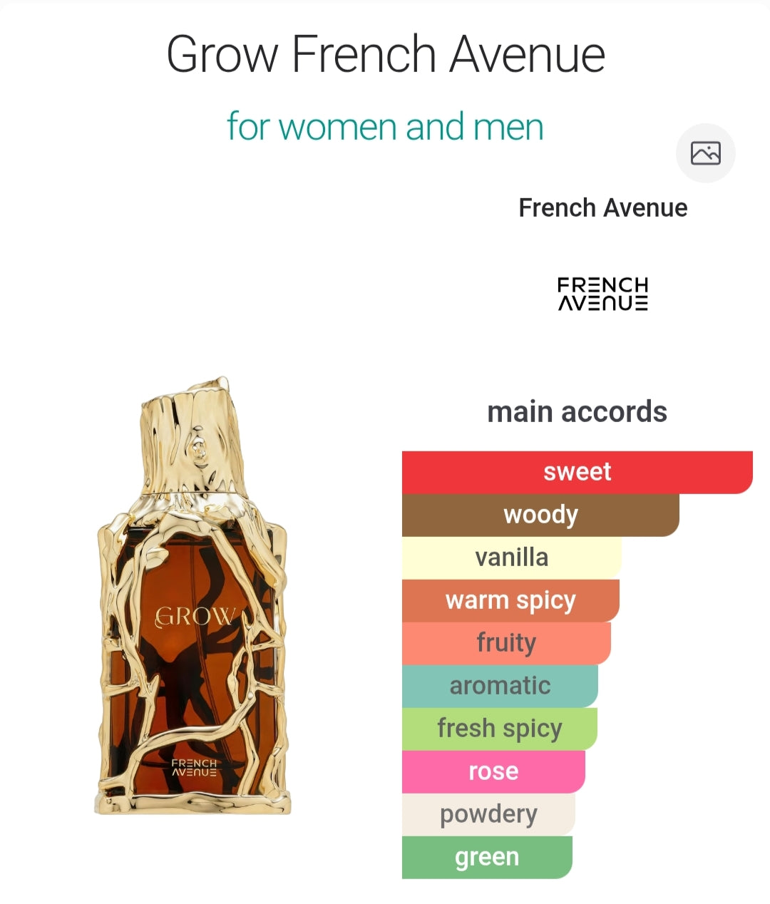 Grow 100 ML EDP By French Avenue