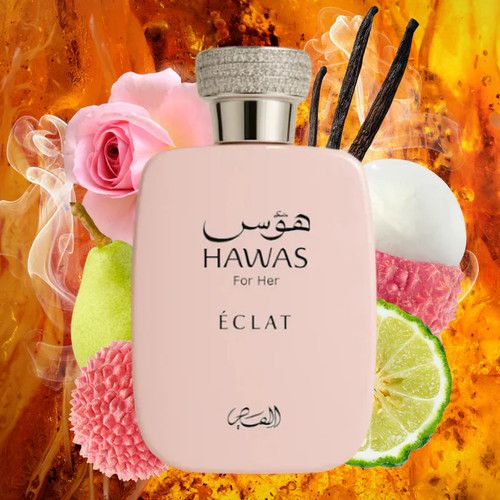 Hawas Éclat For Her by Rasasi - Elegant feminine Eau de Parfum - 100 ML EDP