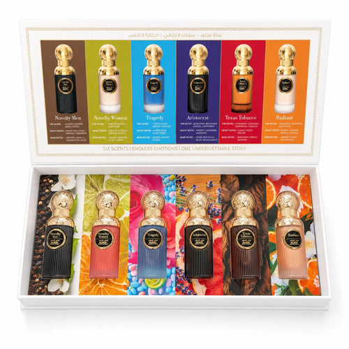 Almas Six Scents Gift Set – Collection of 6 Perfumes, Unisex, 30 ML