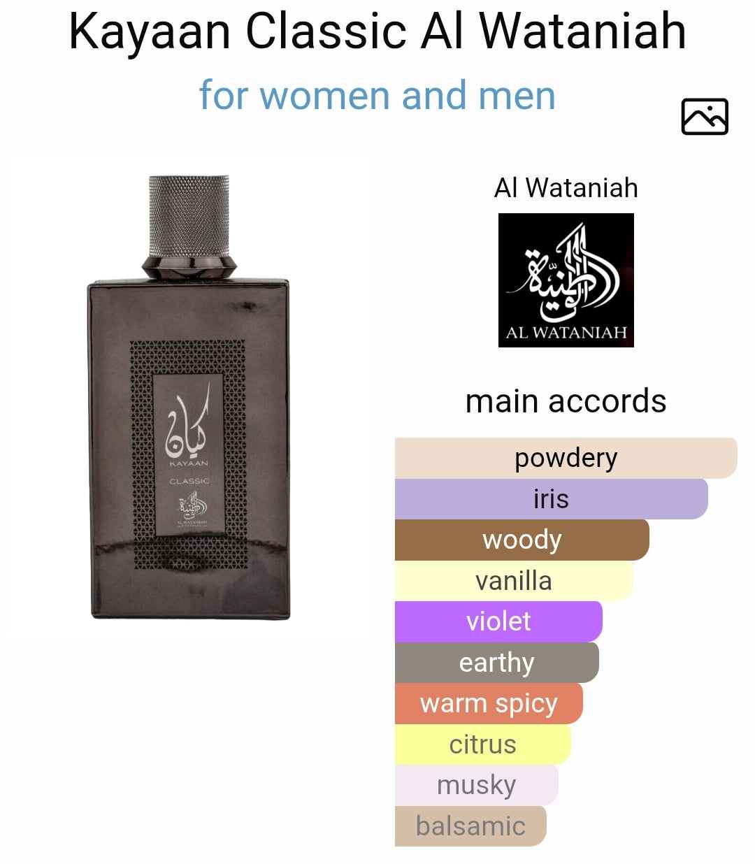 Kayaan Classic Unisex Eau De Parfum 100ml - Al Wataniah Signature Fragrance