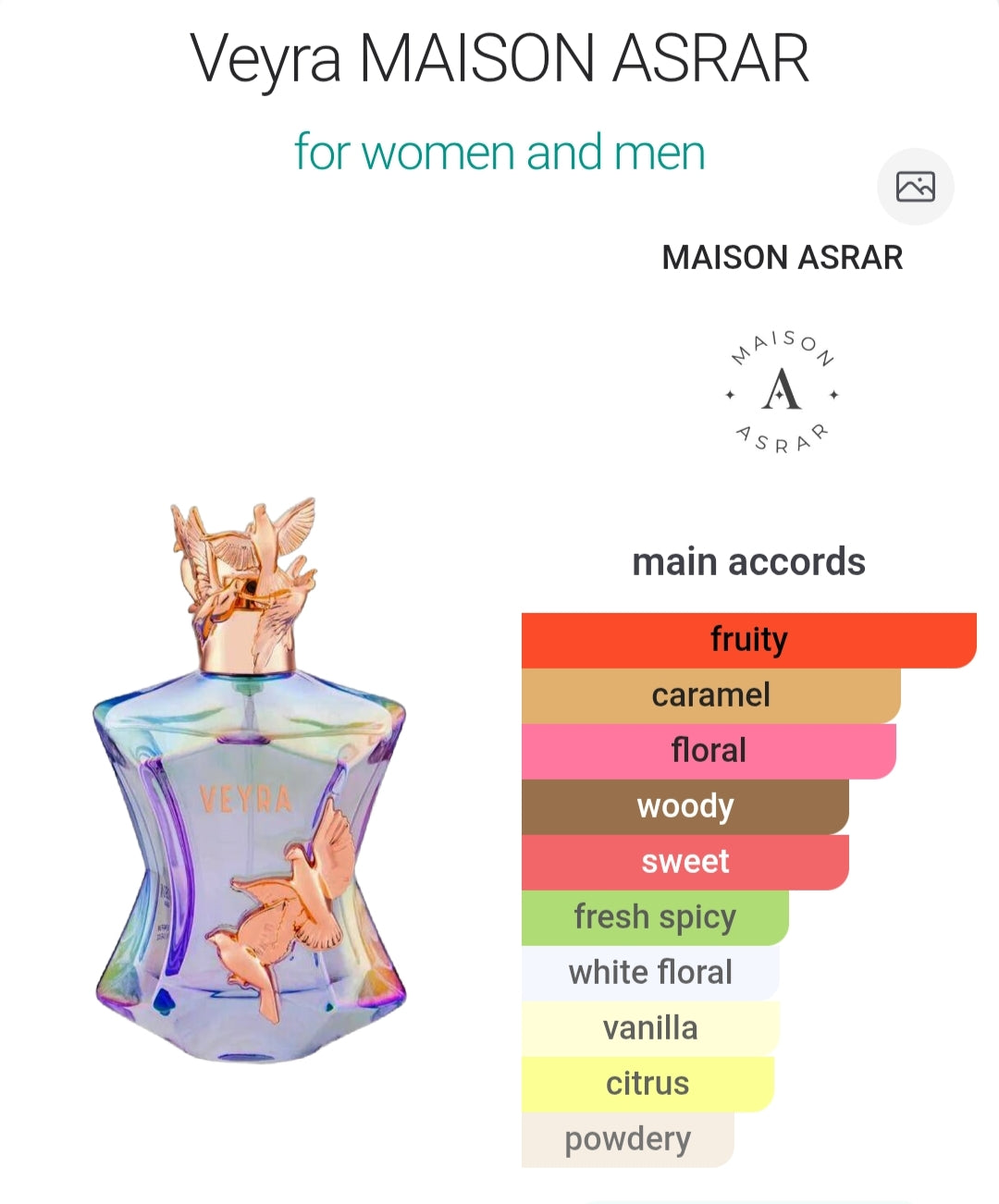 Veyra 100 ML EDP By Maison Asrar