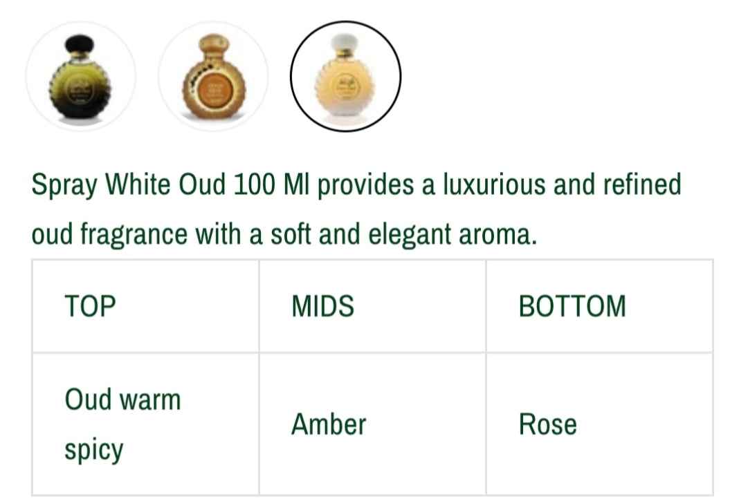 WHITE OUD 100 ML EDP